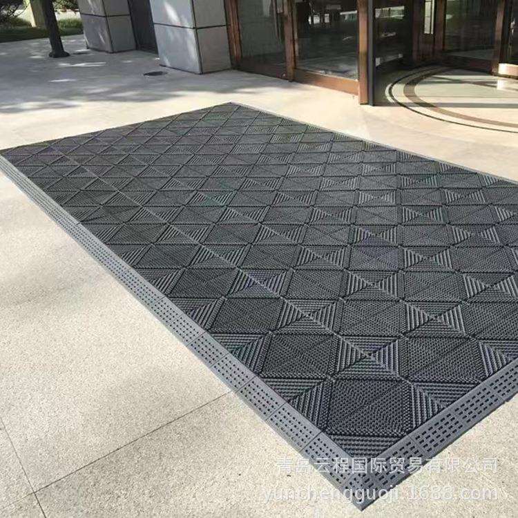 酒店室外门口进门防滑地垫户外防水防晒地毯商铺门外台阶斜坡脚垫