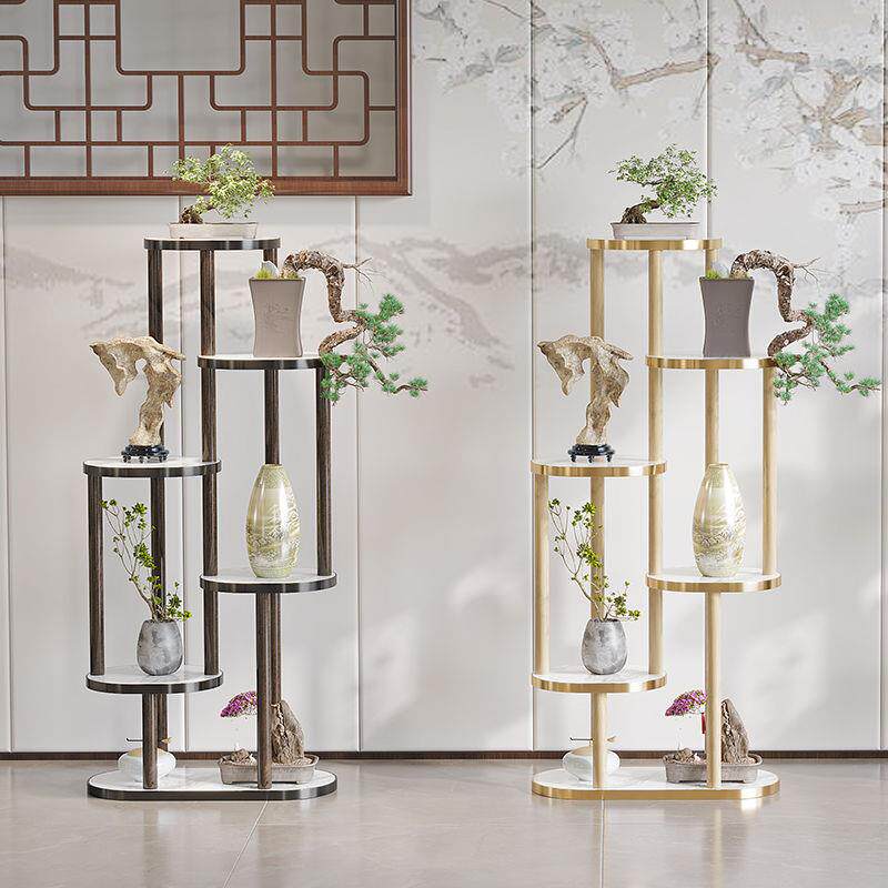 架子摆件博古架实木中式展示架紫砂茶壶多宝阁置物架茶具花盆栽小图片