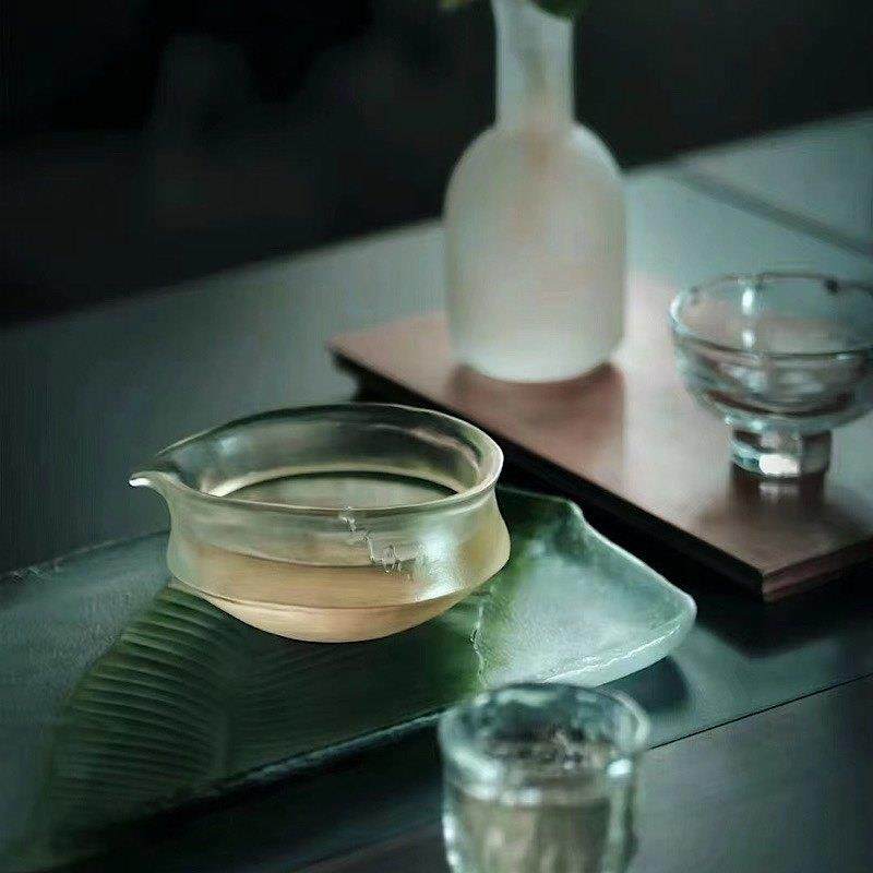 融明 手工琉璃菘風公道杯复古分茶器加厚职人手作匀杯锔钉装饰,餐饮具,公道杯,淘宝优惠券,粉丝福利购,淘宝优惠卷