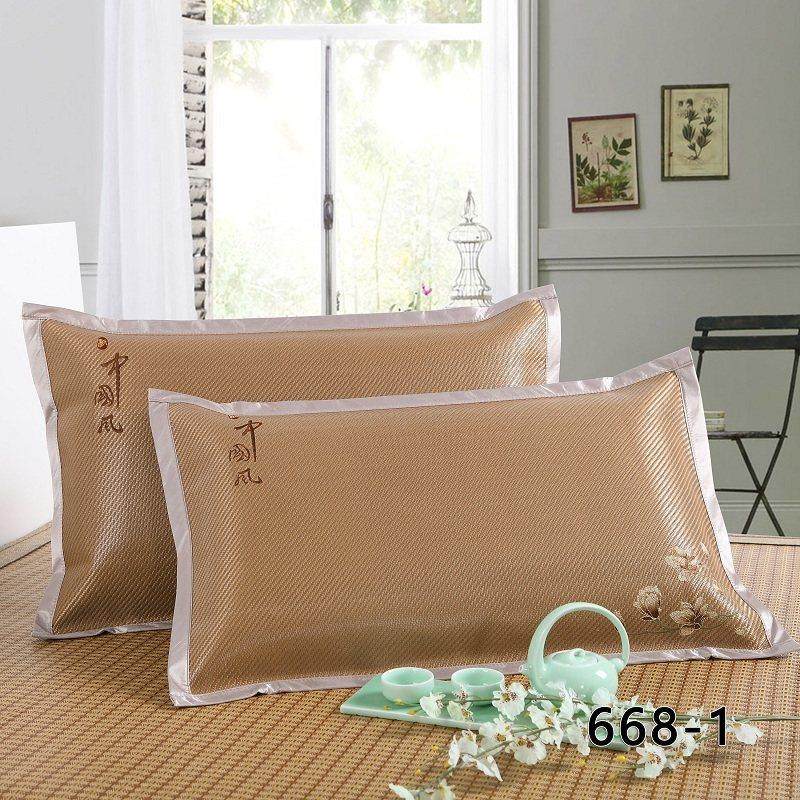 双面凉席枕套 夏季冰藤枕芯套 冰丝枕席片 夏天单人枕头套一对