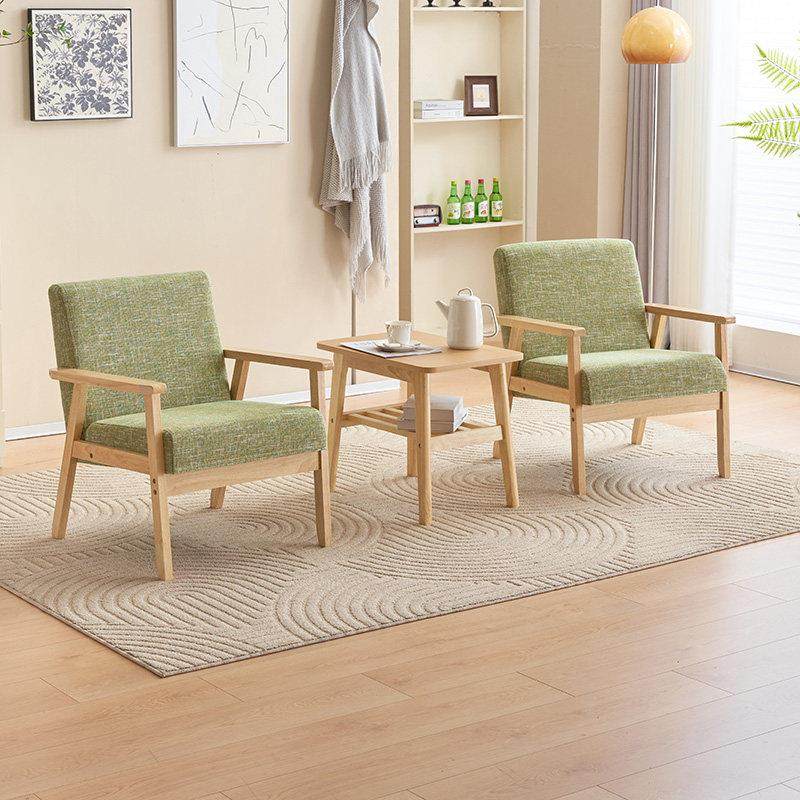 实木单人小沙发阳台客厅卧室公寓简约休闲椅子咖啡厅沙发桌椅组合,住宅家具,沙发椅,淘宝优惠券,粉丝福利购,淘宝优惠卷