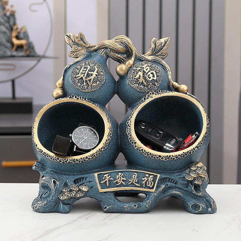 入户乔迁新居礼品招财葫芦钥匙收纳摆件玄关客厅电视柜鞋柜装饰品,家居饰品,装饰摆件,淘宝优惠券,粉丝福利购,淘宝优惠卷