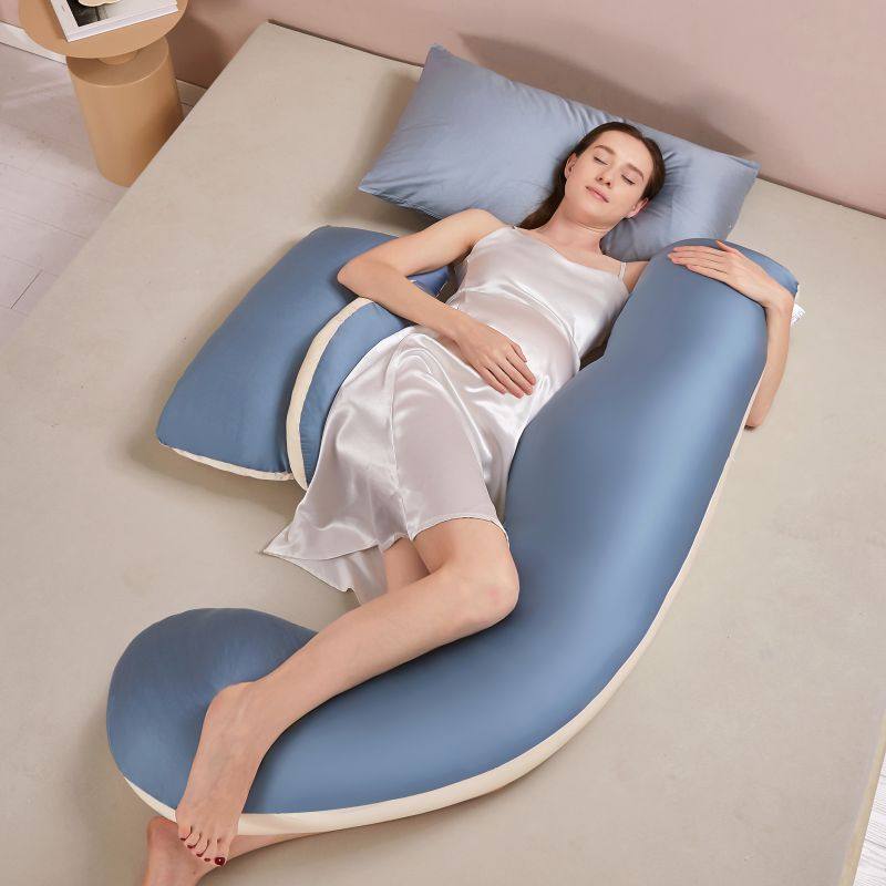 纯棉天丝孕妇枕H型护腰侧睡枕u孕妇枕/护腰枕