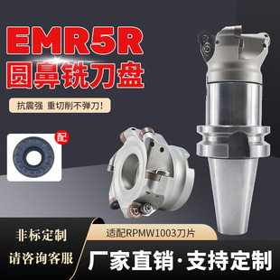EMR5R圆鼻刀盘EMRW数控铣刀盘装RPMW1003刀片 国产高品质数控刀盘