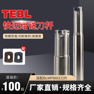 TEBL06快进给双面铣刀杆 特固克通装BLMP0603双面四角开粗铣刀片