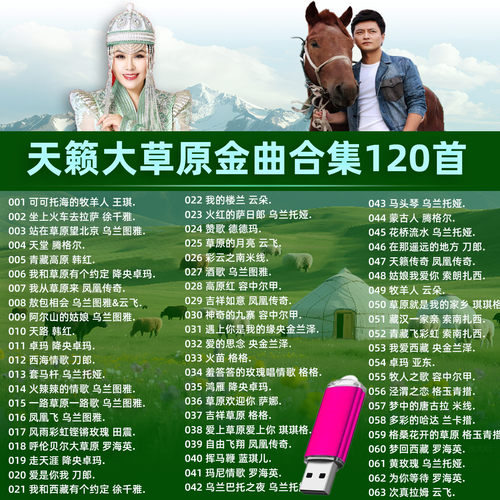 经典草原歌曲车载音乐U盘天籁之音情歌藏歌MP3音频音响收音机通用