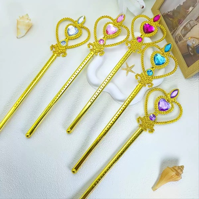 LED发光爱心权杖魔法棒女童