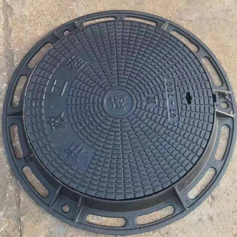 井盖加工铸铁井盖球墨铸圆形重型井盖700市政道厂家污水井盖