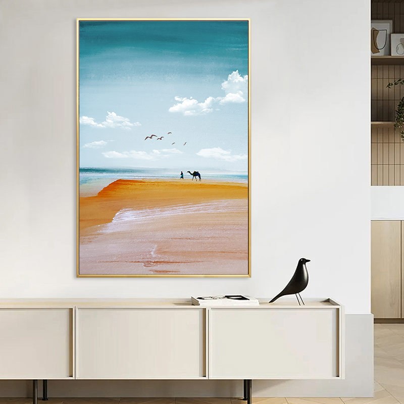 数字油彩画简单风愈景填色治手画工丙烯画涂色填充装饰画图片
