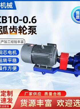 厂家YCB10-0.6圆弧齿轮泵大流量液压油泵燃油润滑油输送泵