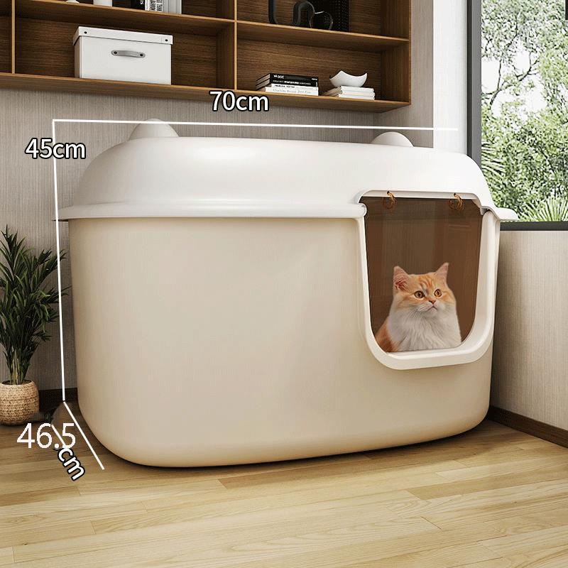 猫砂盆超大号全封闭防水
