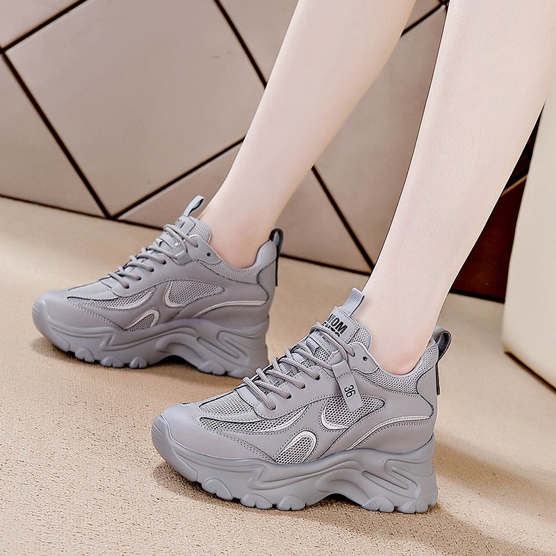 官网正品迈耐克斯内增高老爹鞋子女2025秋冬新款厚底加绒运动鞋爆