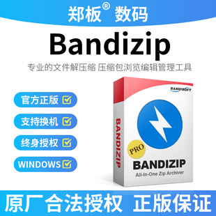 Bandizip 激活码 Pro专业版 许可证兑换码 解压缩软件正版 正版