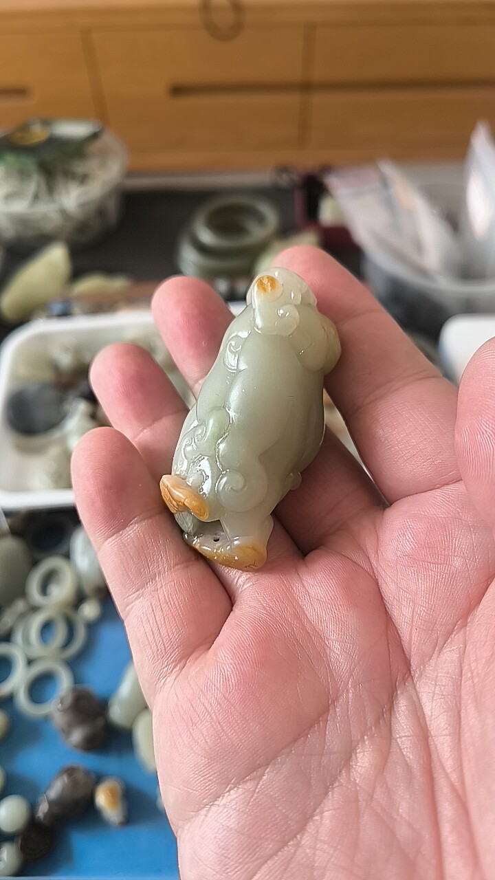 籽料福寿双全手把件525171