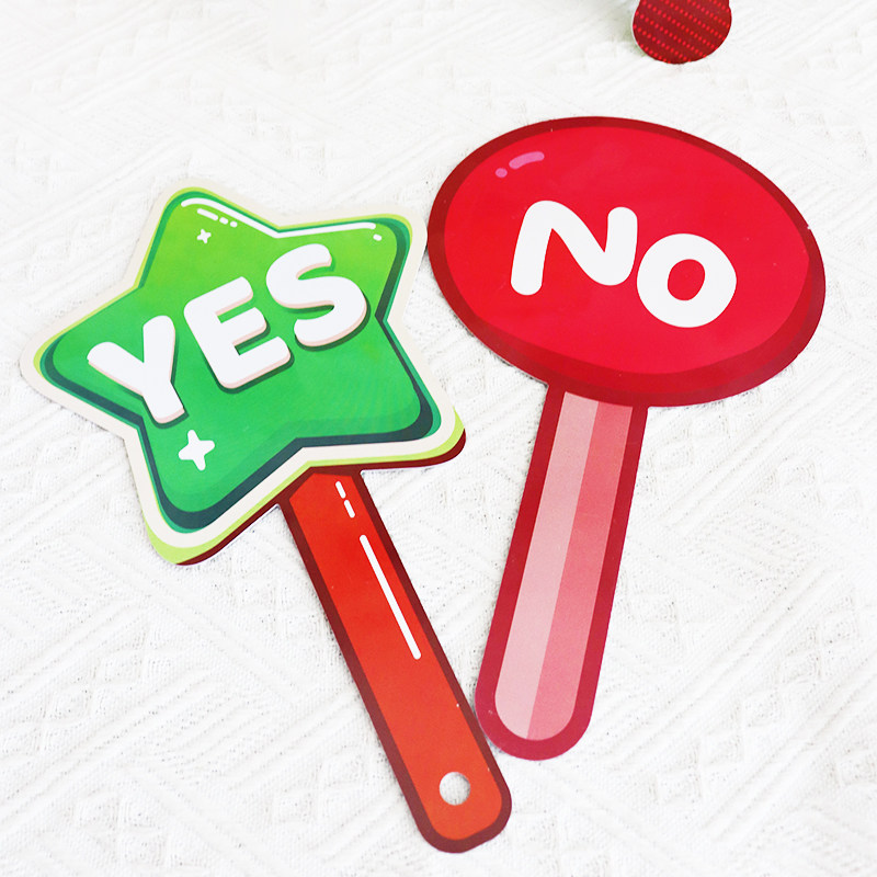 通过淘汰手持牌课堂互动教具