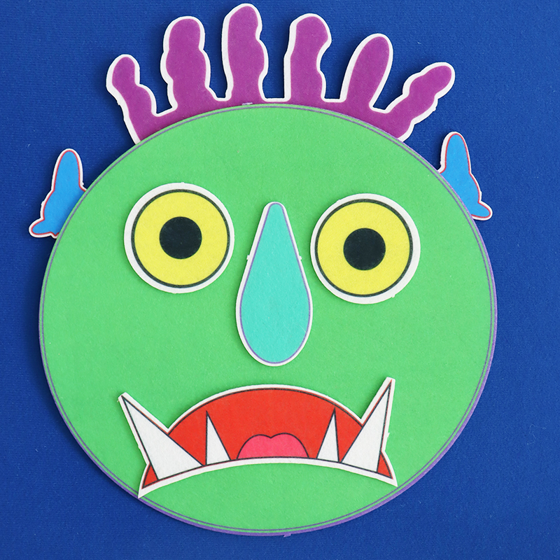 走开绿色大怪物故事表演道具