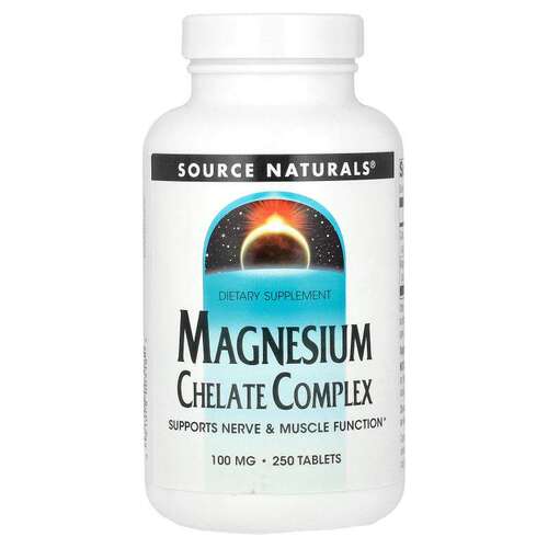 Source Naturals 矿物质镁片钙镁锌补充
