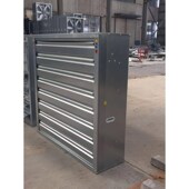 新款 重锤负压风机矿场工业 养殖镀锌外框玻璃钢w六扇叶直连式