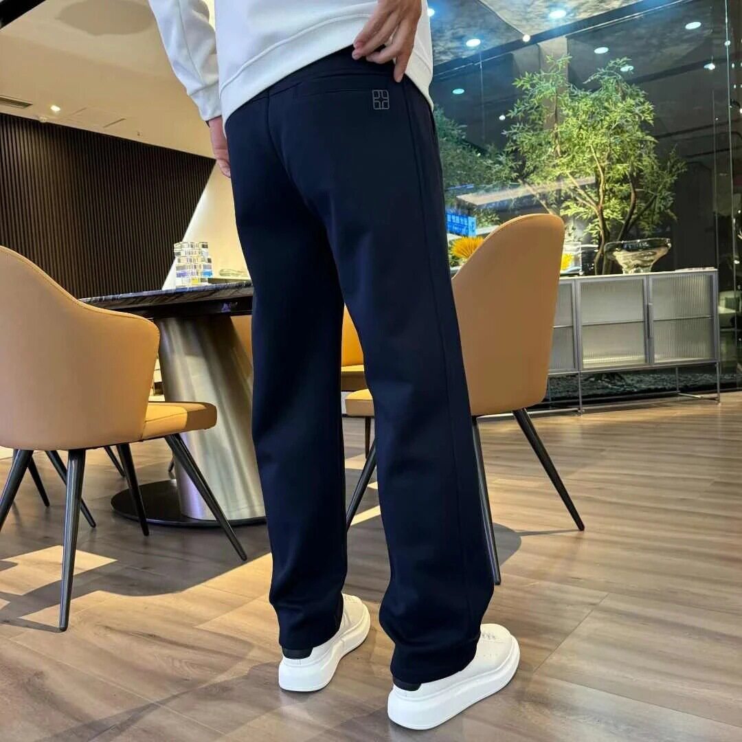 百搭显瘦休闲裤港风潮流舒适慵懒保暖秋冬新款加绒直筒裤潮流