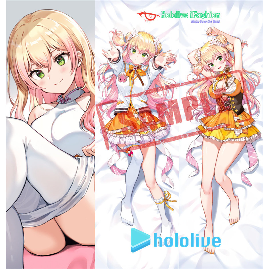 多款 Hololive 桃铃音音 Vtuber 等身抱枕定做日本动漫长条靠枕套