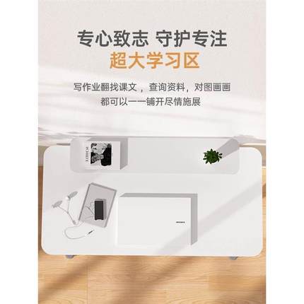 儿童学习桌学生写字桌可升降实木书桌课桌椅简约家用电脑桌办公桌