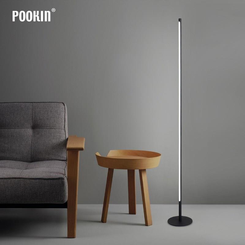 Modern Minimalist Nordic Floor Lamp LED Floor Lights Black