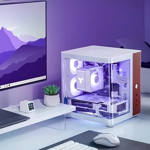 乔思伯机箱TK0/TK1/TK2/TK3曲面无立柱海景房机箱ITX MATX ATX