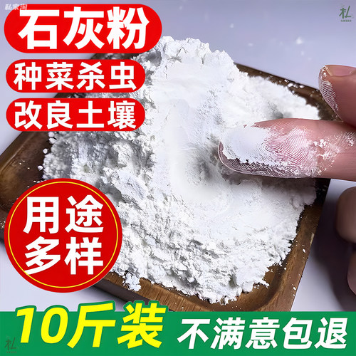 生石灰粉杀虫种菜地高纯