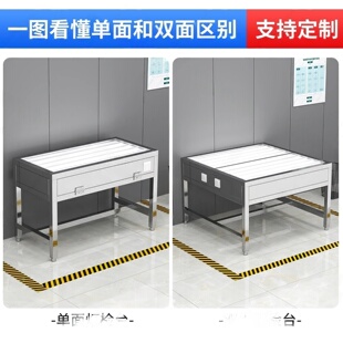不锈钢灯检台检验桌检验台实验室检测光桌钢网品检验台工厂检修桌