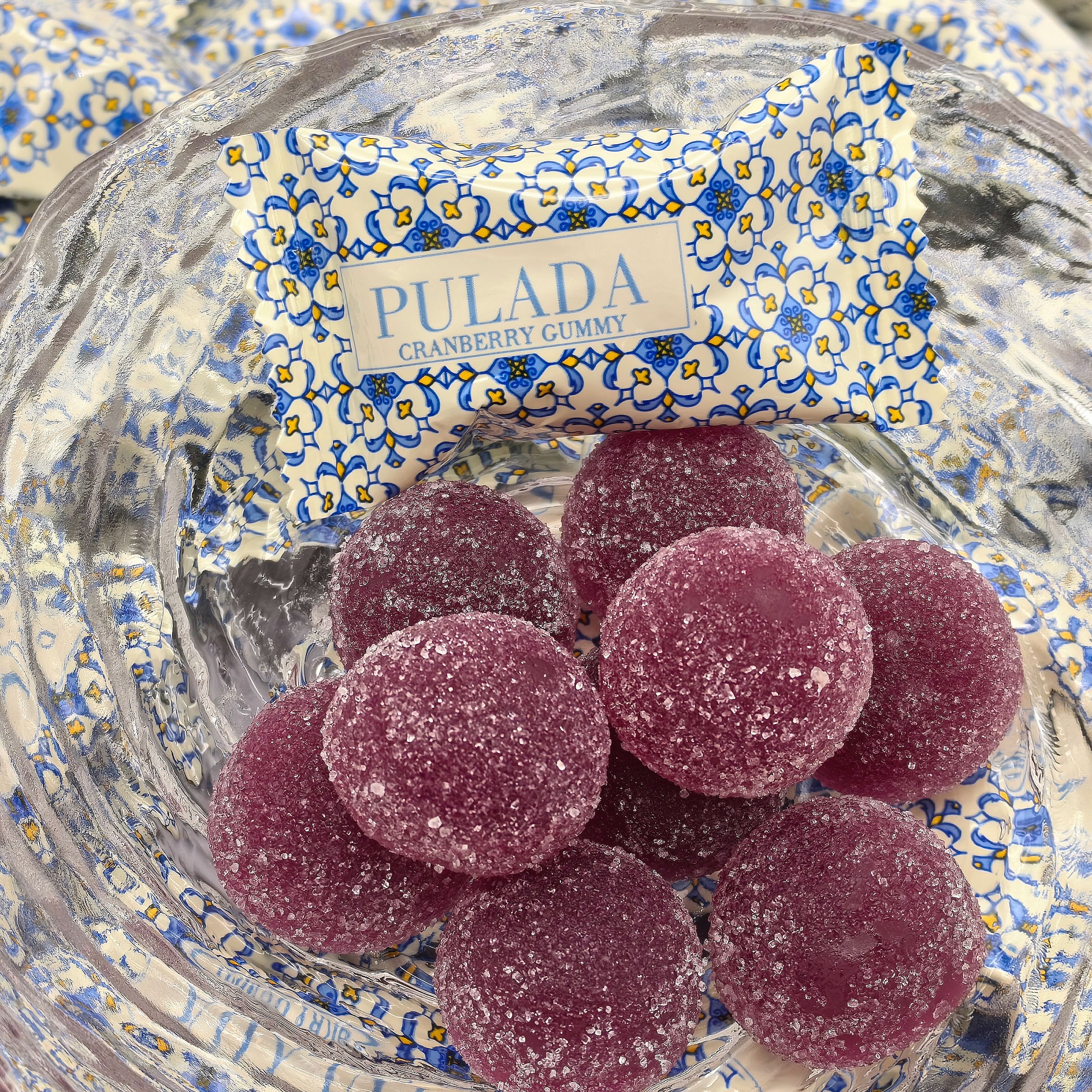 英国PULADA 朴拉达蔓越莓口味软糖高端喜糖果汁糖伴手礼水果糖