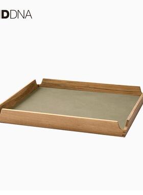 丹麦Lind Dna长方形中古柚木餐具托 托盘咖啡杯早餐下午茶实木收