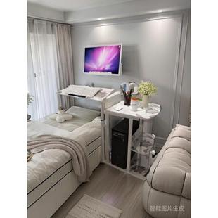 懒人电脑桌悬挂台式 爆款 家用桌床边桌可折叠升降移动桌笔记本床桌