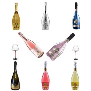 样板房彷真香槟酒起泡酒柜装饰品摆件厨房整体橱柜假红酒摄影道具