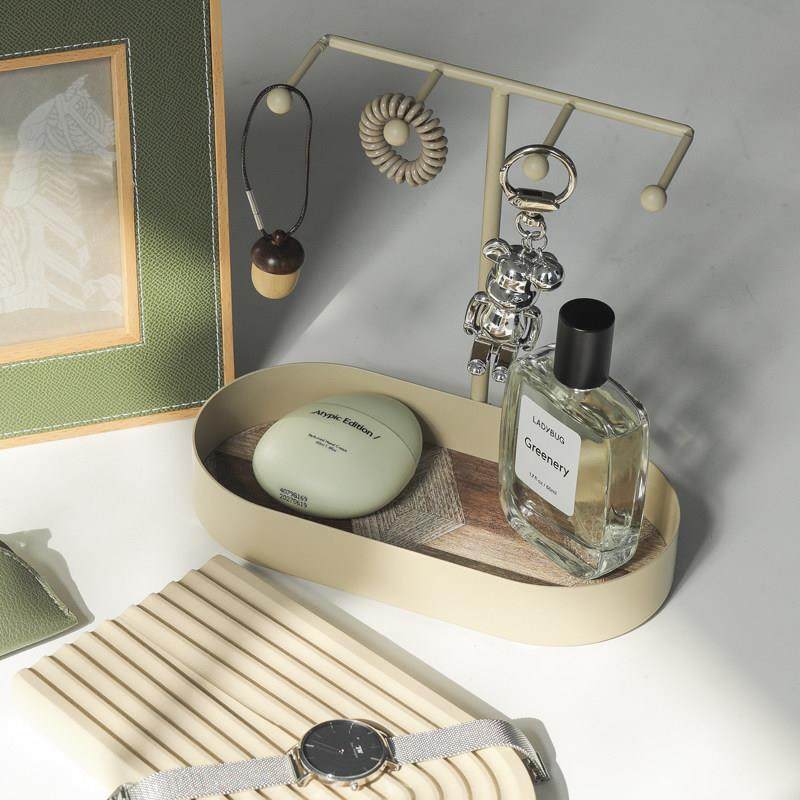 高级感钥匙收纳盒轻奢风钥匙盘入户玄关金属置物架桌面杂物整理架,收纳整理,钥匙收纳盒,淘宝优惠券,粉丝福利购,淘宝优惠卷