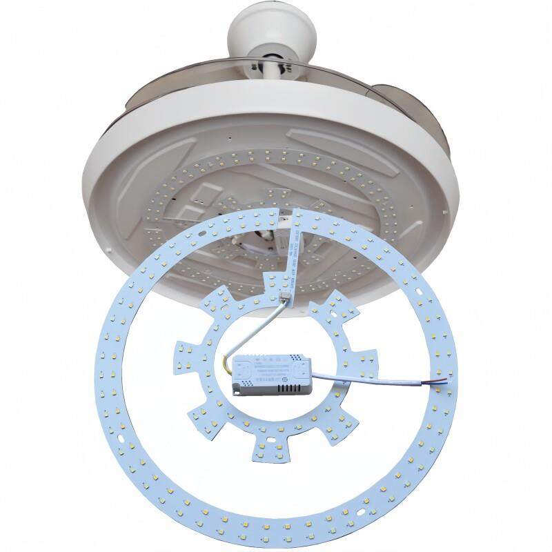 吊扇吸顶灯led灯芯圆形三色变光灯片风扇灯光源替换灯板遥控灯盘,家装灯饰光源,LED球泡灯,淘宝优惠券,粉丝福利购,淘宝优惠卷