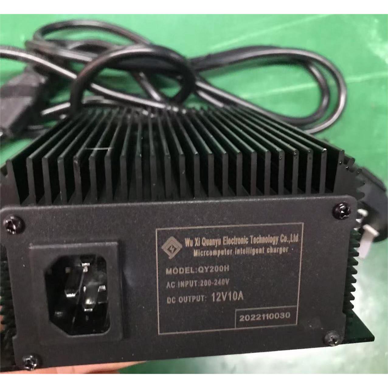 QY200H扫地机充电器电动叉车电瓶充电器12V10A洗地机铅酸充电器