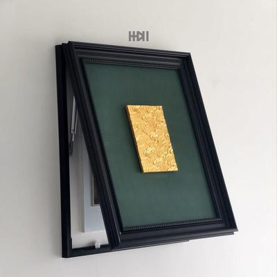 一加一|竖版液压杆电表箱电表盒遮挡水泥立体浮雕雕塑装饰画 画盖