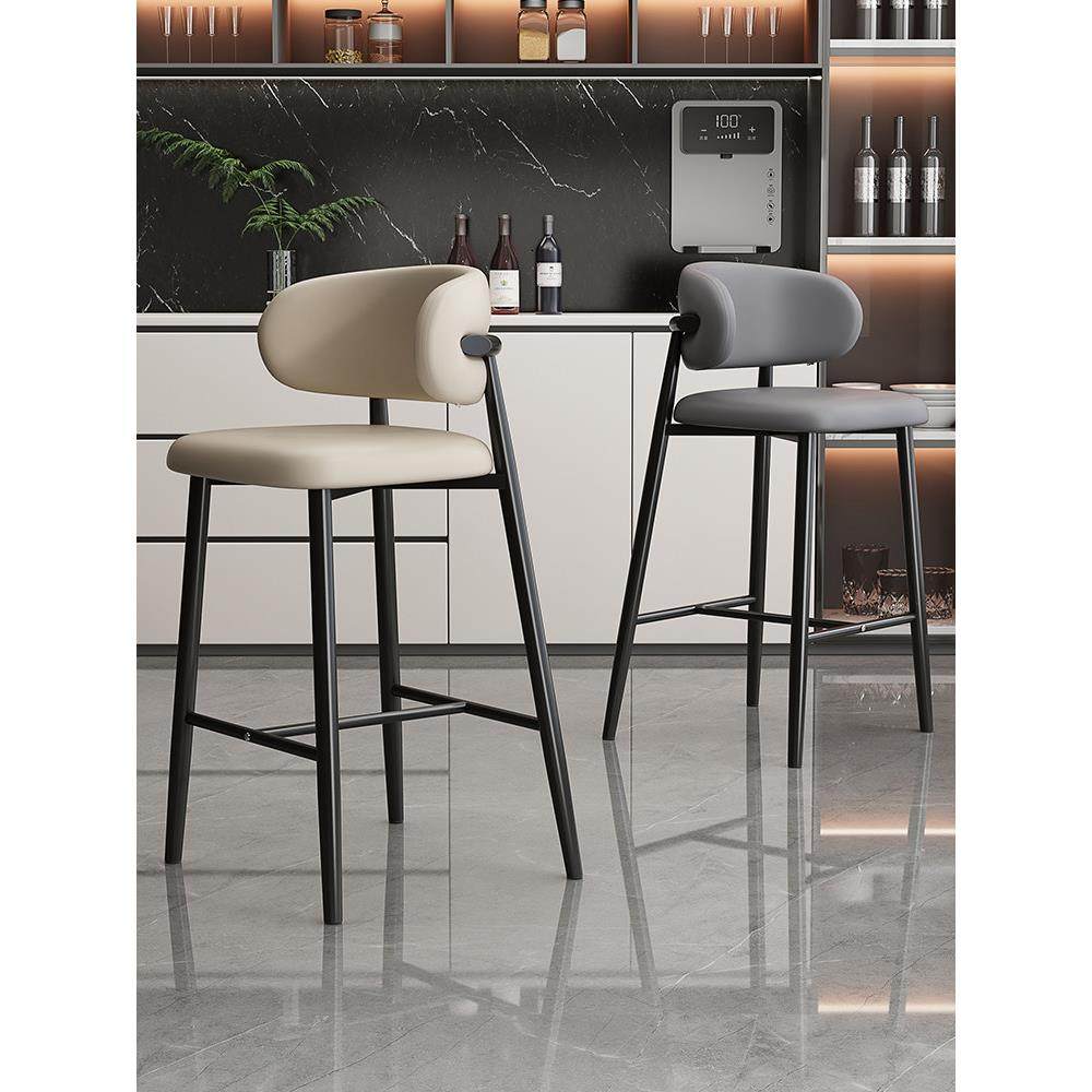 高脚椅家用轻奢风吧椅铁艺酒吧椅咖啡厅吧台凳岛台现代简约吧台椅,住宅家具,家用高脚椅,淘宝优惠券,粉丝福利购,淘宝优惠卷