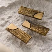 法式 黄铜拉手中古衣柜门抽屉整体橱柜轻奢创意古铜色纯铜柜子家俱