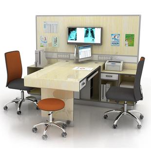 理邦医院诊所专家医用电脑桌诊疗桌椅凳问诊桌双人医生诊疗办公桌