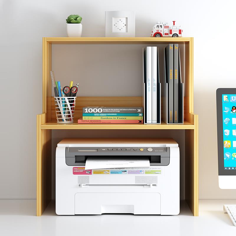 放印表机置物架支架托 托架办公室桌面电脑收纳的多层小架子桌上