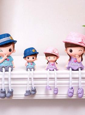 客厅室内茶几电视柜个性创意工艺品摆设家居装饰品吊脚娃娃小摆件