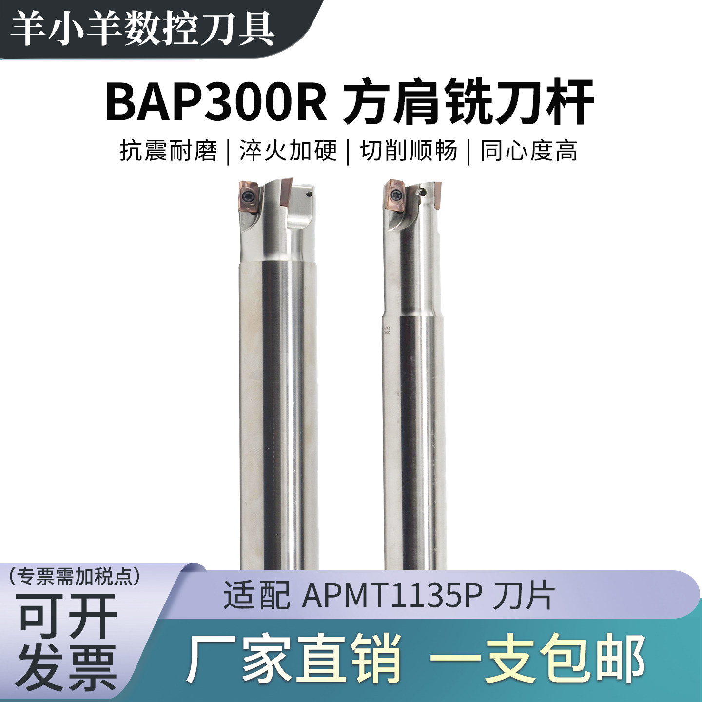 BAP300R方肩铣刀杆加硬抗震
