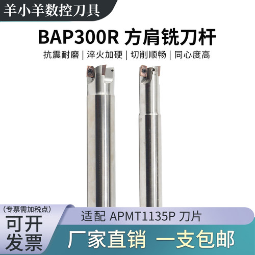 BAP300R方肩铣刀杆加硬抗震