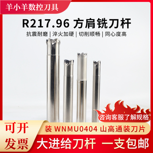 R217.96刀杆MFWN04数控快进给铣刀杆搭配双面六刃刀片WNMMU040308