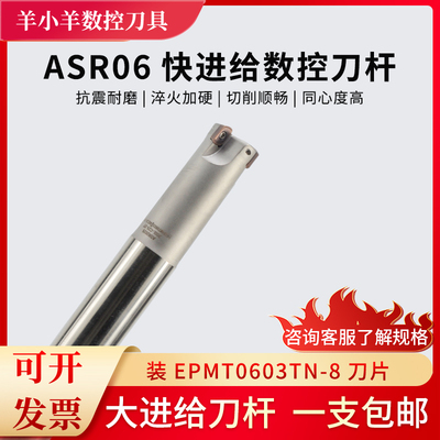 ASR06快进给铣刀杆抗震加硬