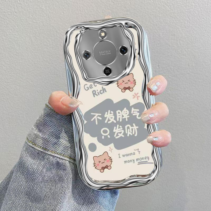 适用荣耀X70手机壳华为HONOR X7O保护套新款电镀玻璃镜头全包防摔叉七零专用外壳高级感新品70X男女不发脾气