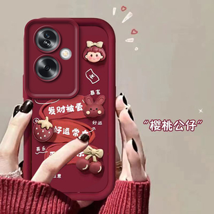 适用于OPPOA2手机壳a1过年a2pro硅胶a32A36a55A57a58A72a93A95a97喜庆防摔全包A5a7x男女a8A9a115g新年保护套