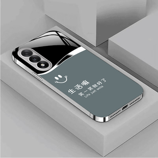 适用一加Ace5至尊版手机壳1加Aec5至尊板保护套OPPO新款电镀玻璃全包防摔1+AC5新品外壳OPPOAce男女笑一笑