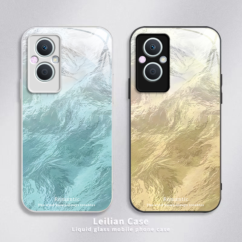 适用OPPOA96手机壳OPPO新款A96 5G套OPA/OPPA简约A965G硬玻璃OPP0PP0PPO全包PPOA/OPOA防摔OPOPA男女渐变羽纱